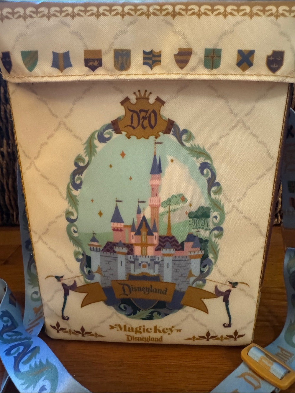 Disneyland 70th Anniversary Magic Key Insulated Crossbody Bag - Picture 2 of 9